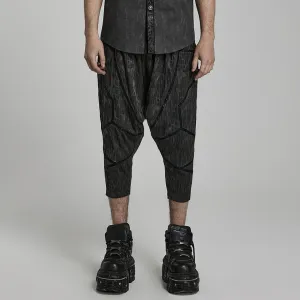 Herren Punk Streifen Baggy Hosen
