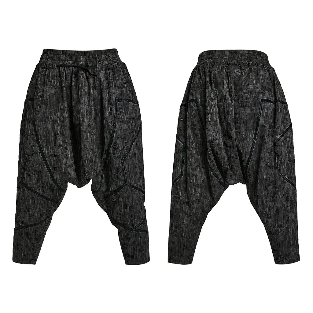 Herren Punk Streifen Baggy Hosen