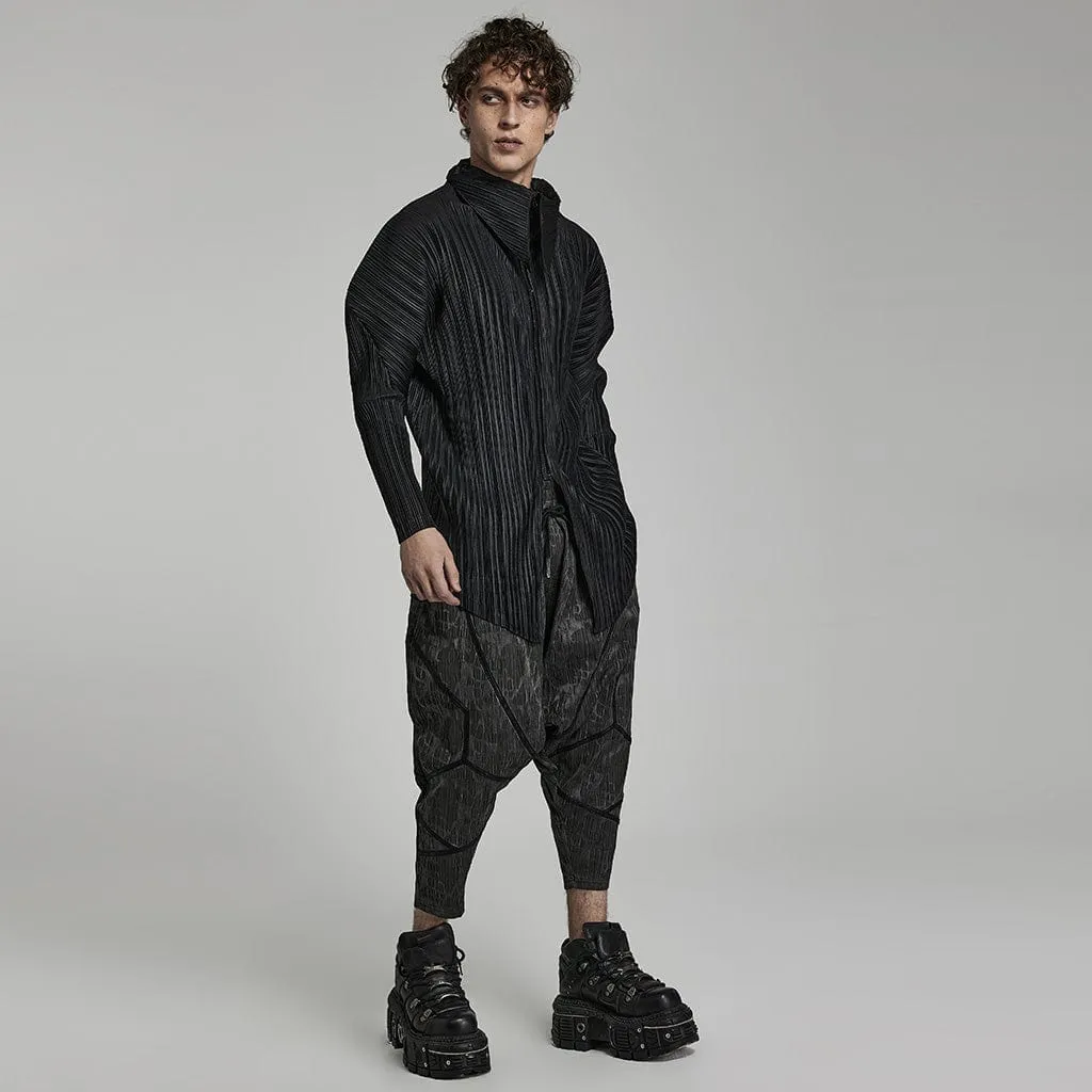 Herren Punk Streifen Baggy Hosen