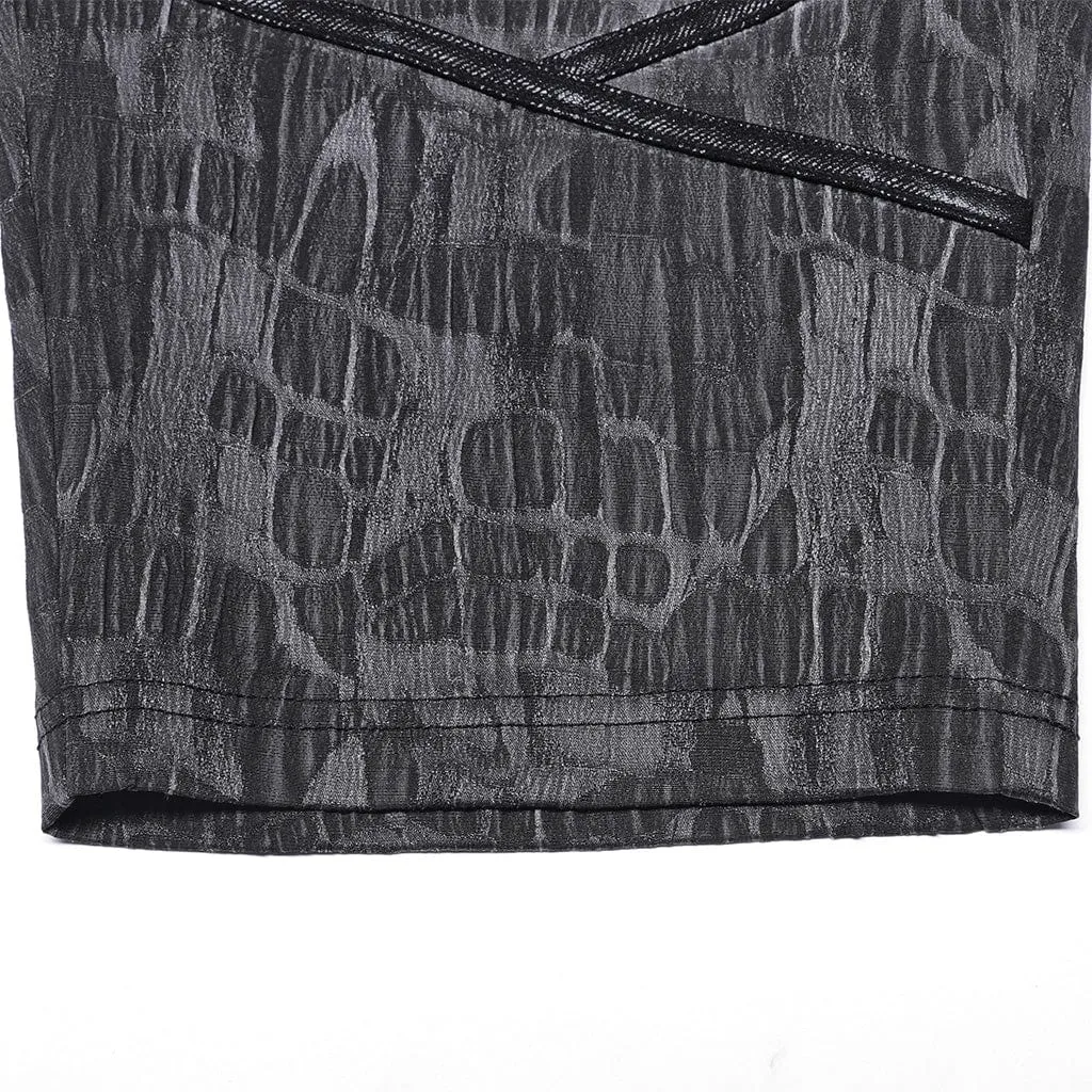 Herren Punk Streifen Baggy Hosen