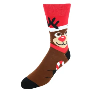 Herren Weihnachts-Socken mit Rudolph-Motiv