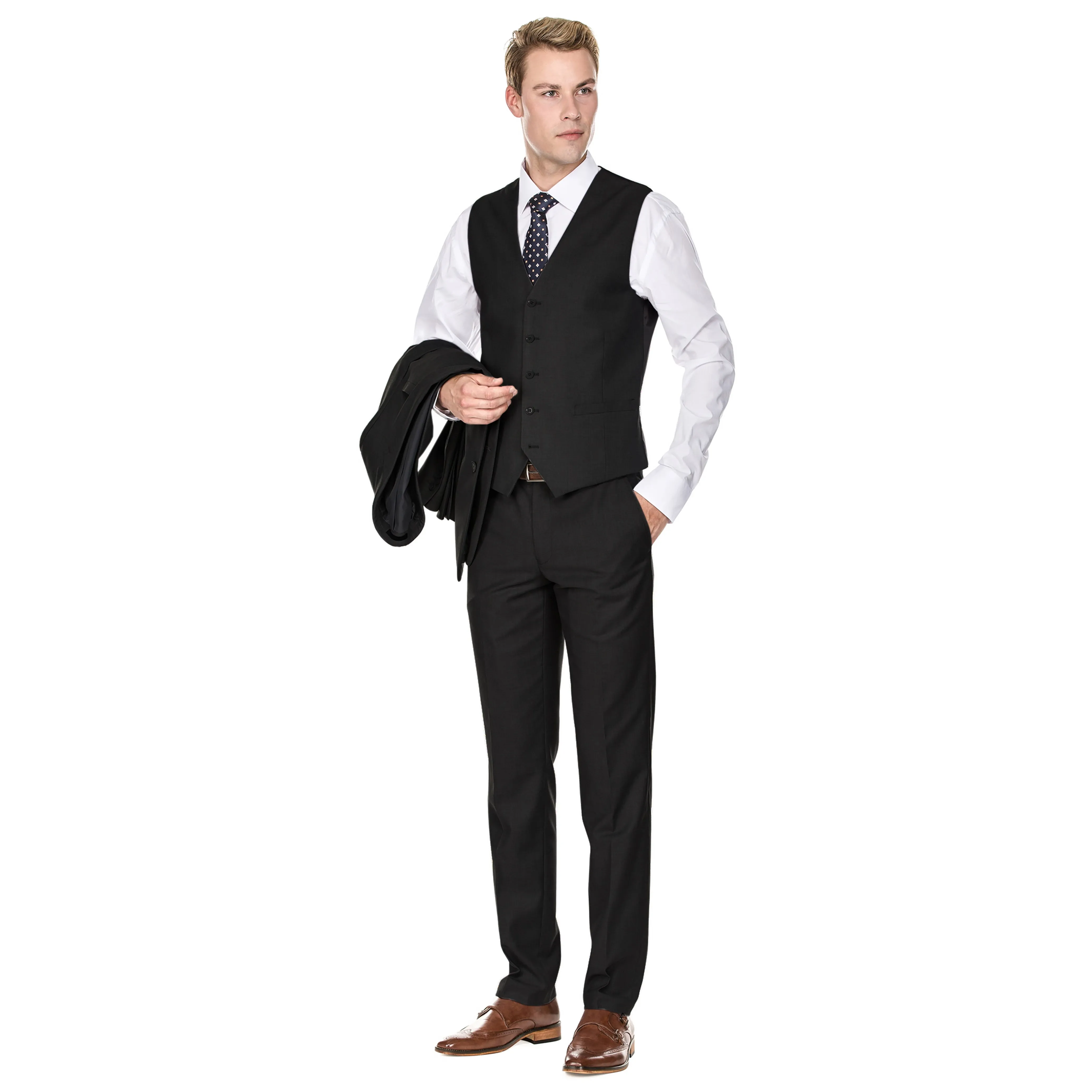 Herren Signature 3-teiliger Slim Fit Anzug