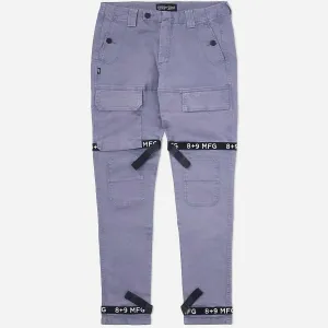 Herren Vintage Utility-Hose mit Trägern in Vintage-Blau