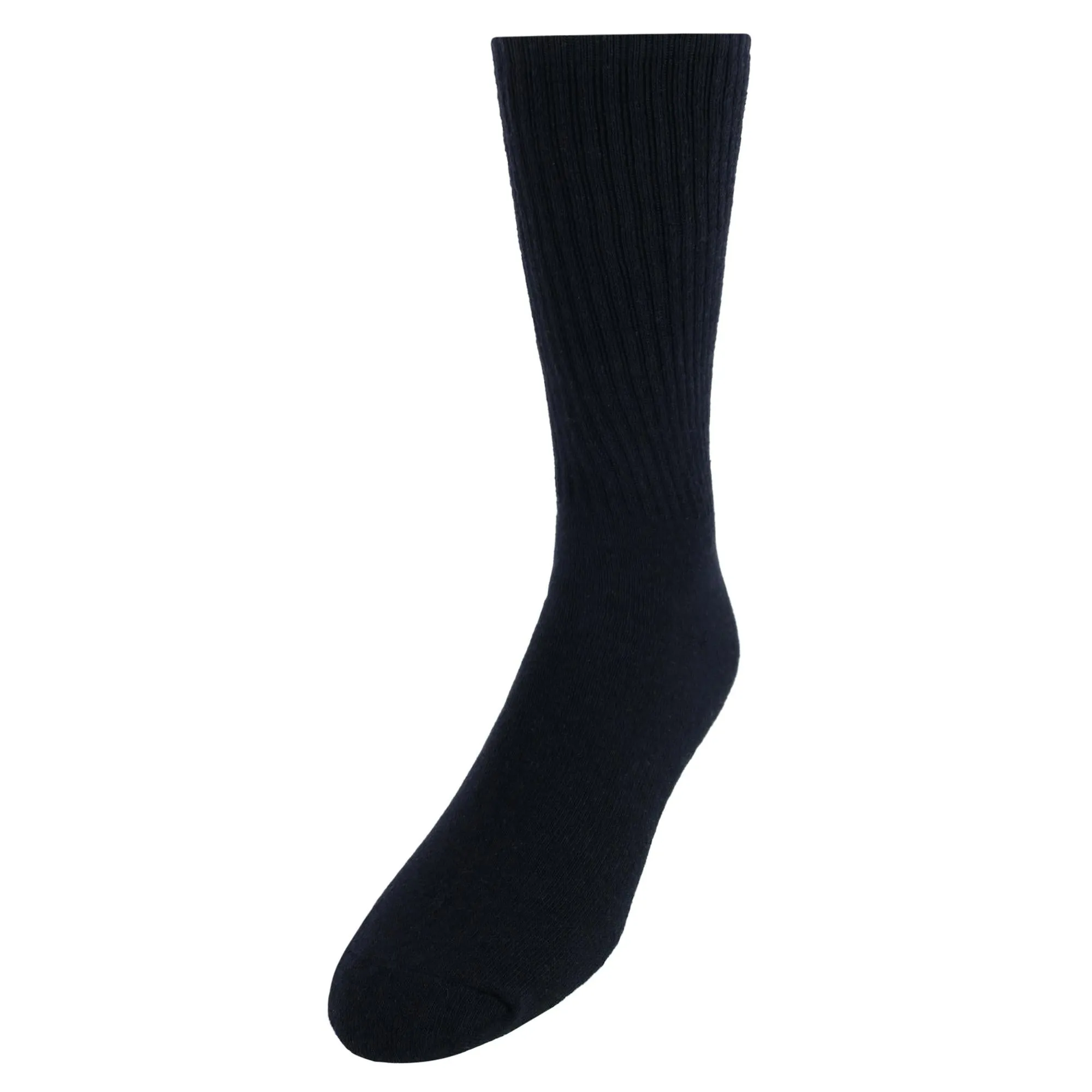 Herren Superweiche Rippenstrumpfsocken bis zur Mitte der Wade (1 Paar)