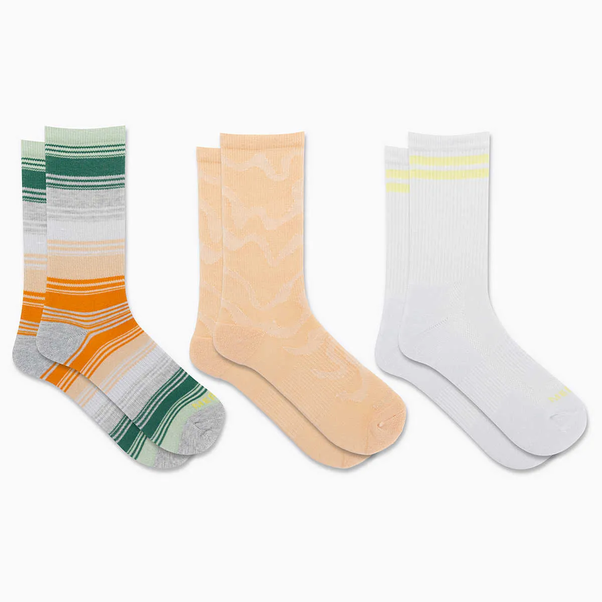 Merrell Recycelte Everyday Crew Socken Unisex Erwachsene Größe S/M Pfirsich 3er Pack APP558