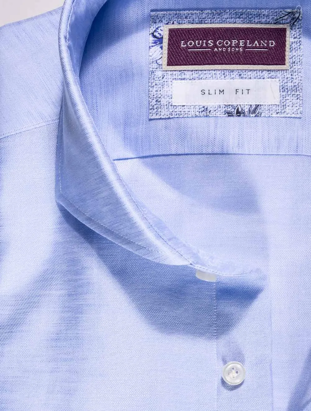 Mississippi Leinen-Mix Slim Fit Hemd Blau