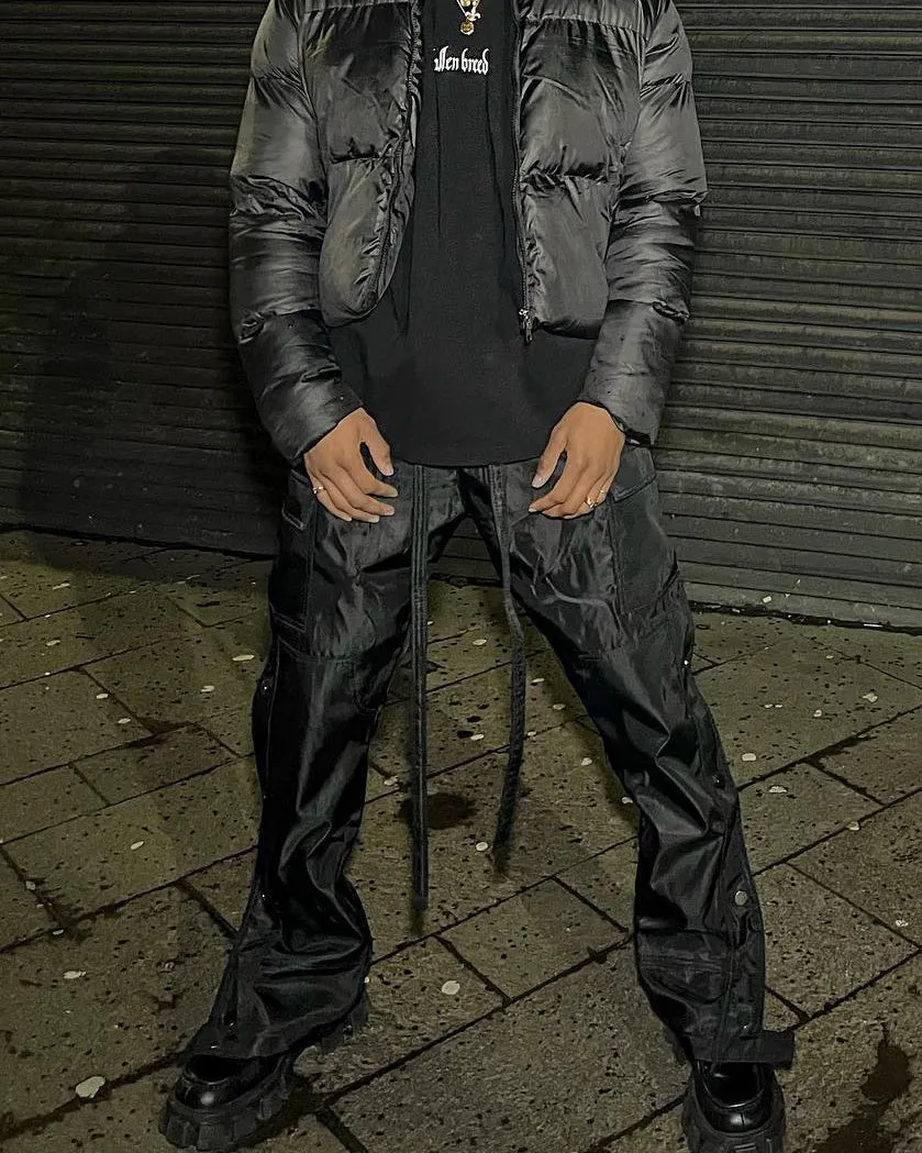 MNML Snap Zipper II Cargo Hose Schwarz