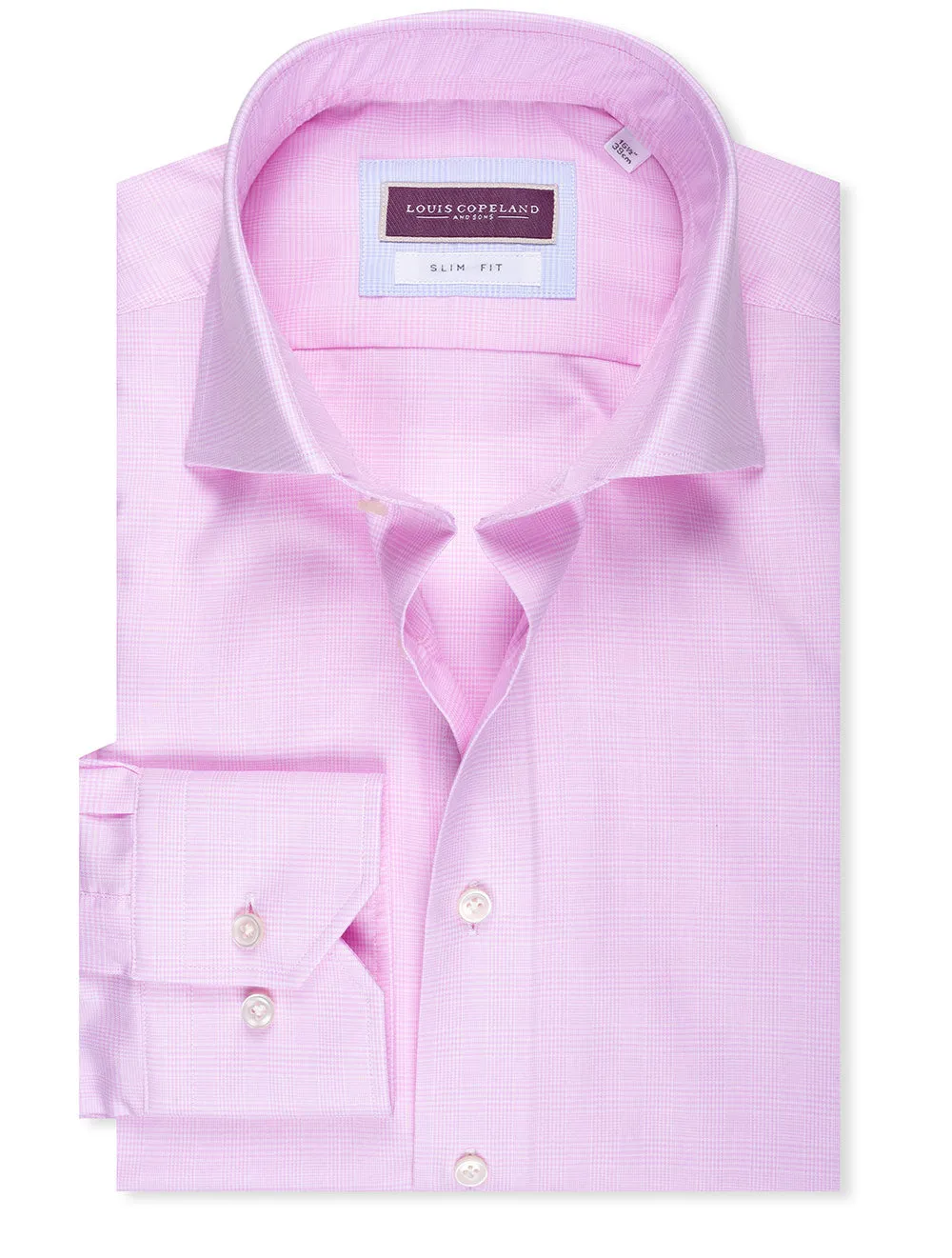 Montana Slim Fit Check Hemd Pink