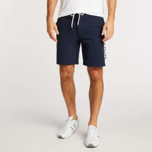 Nautica Herren Shorts mit Seitenstreifen-Logo in Navy, große und hohe Größen