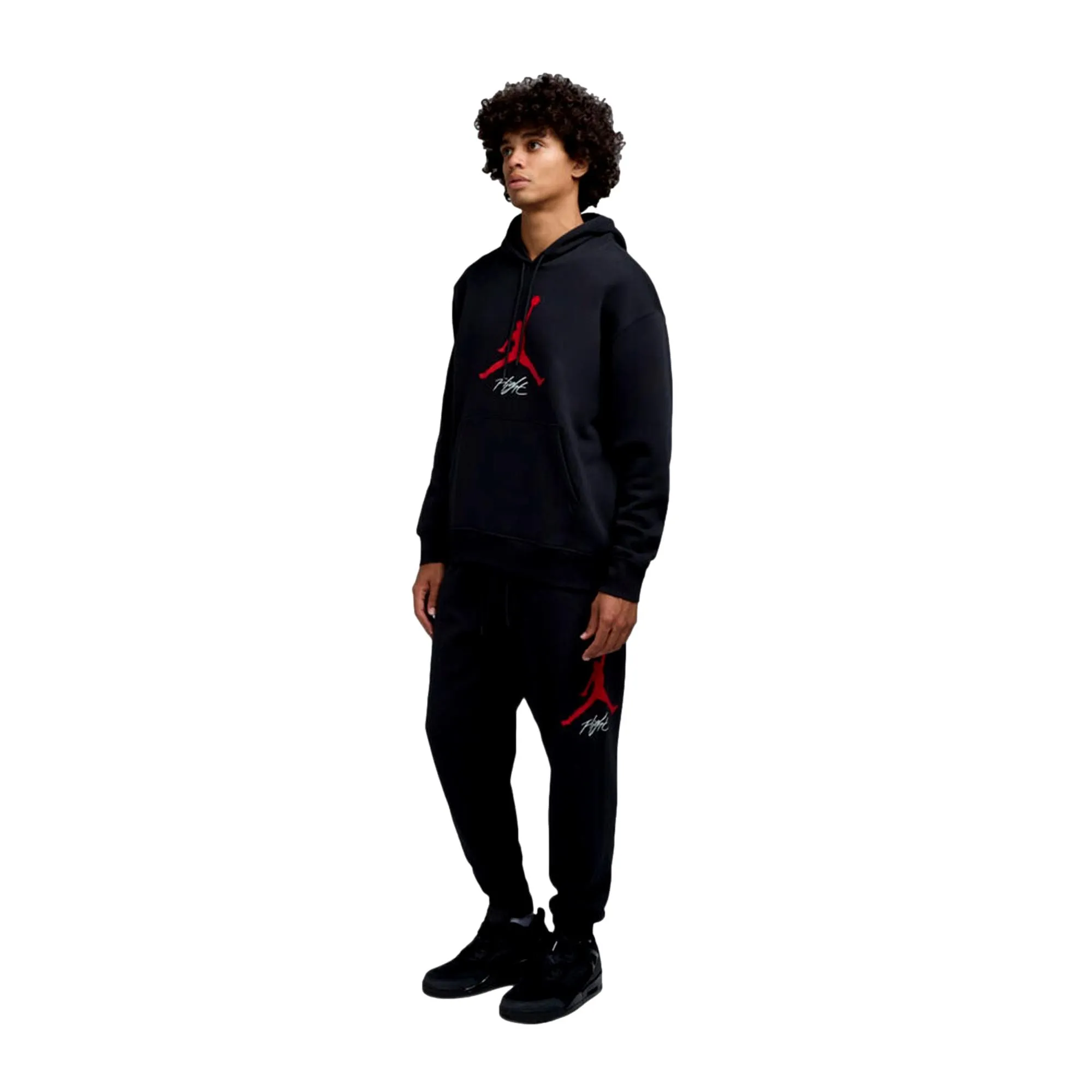 Nike Essential Fleece Baseline Hose Schwarz/Gymrot FD7345-013 Herren