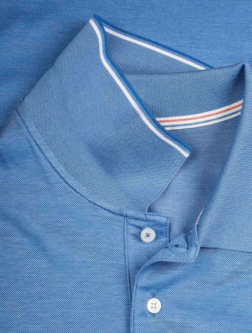 Piqu�� Tech Polo Blau