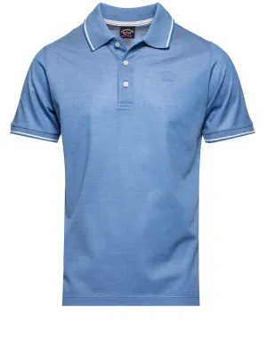 Piqu�� Tech Polo Blau