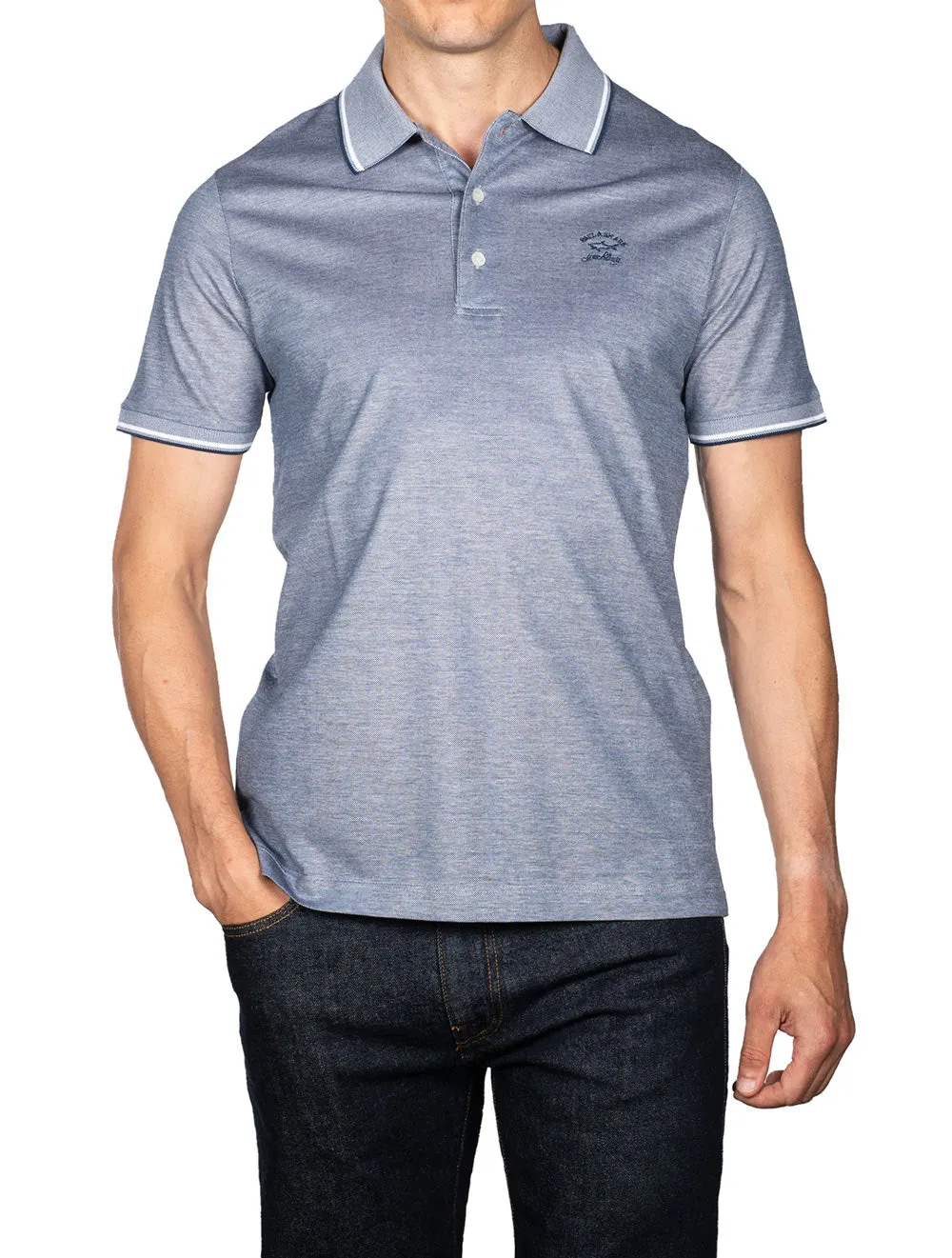 Piqué Tech Polo Marineblau
