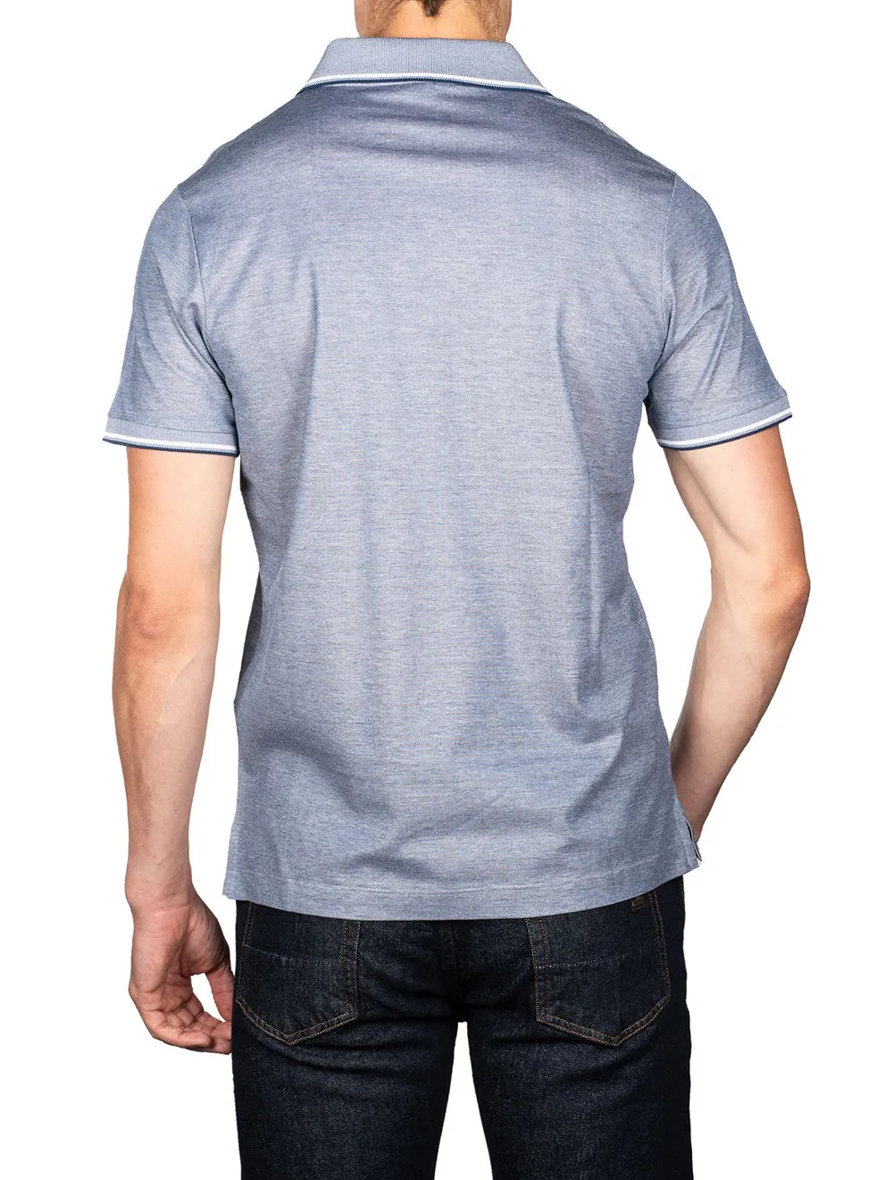Piqué Tech Polo Marineblau