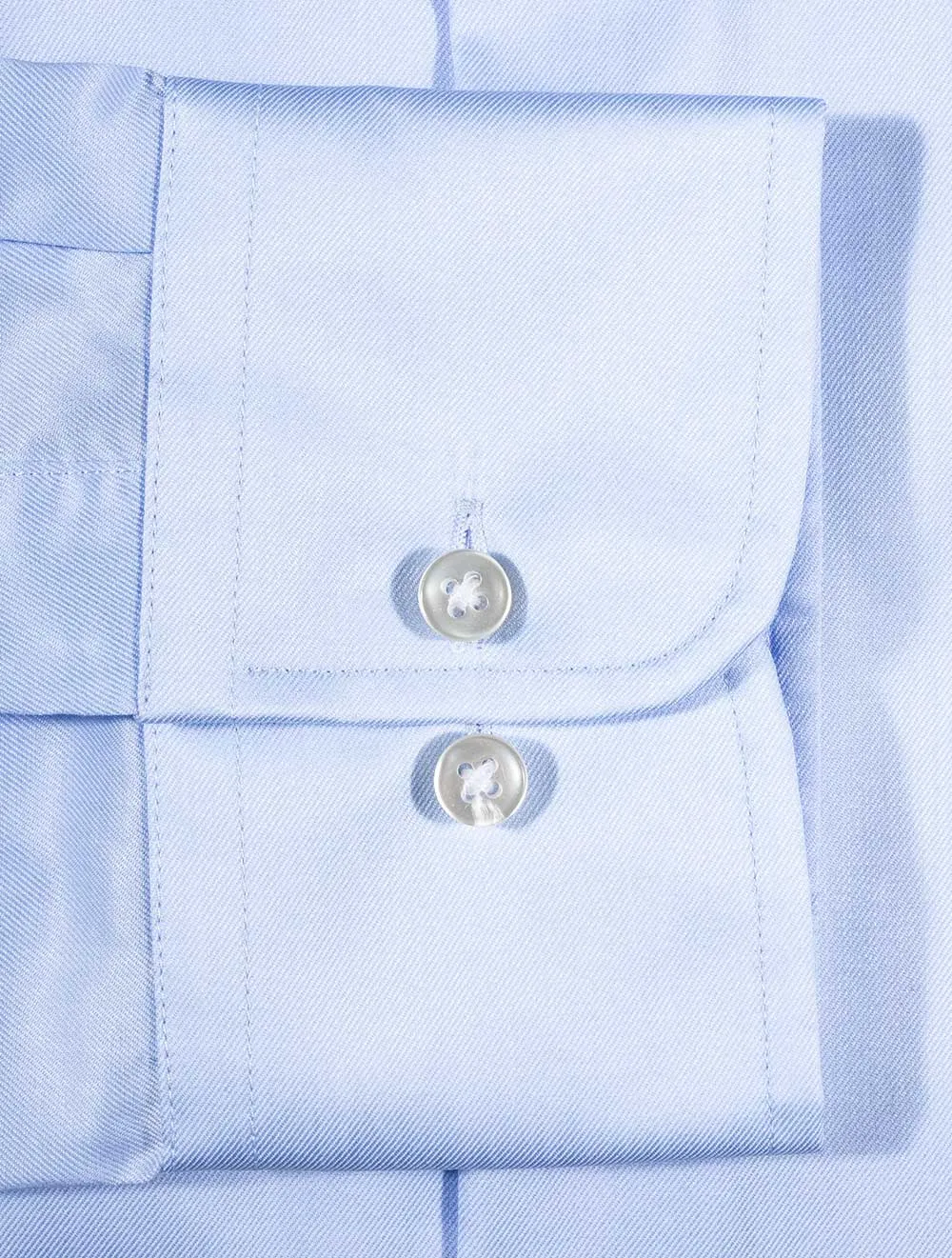 Einfaches Hemd mit Einfachbund in Blau