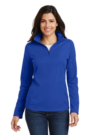 Port Authority Damen Feuchtigkeitstransportierendes 1/4-Zip Sweatshirt - Echtes Königsblau - Ausverkauf