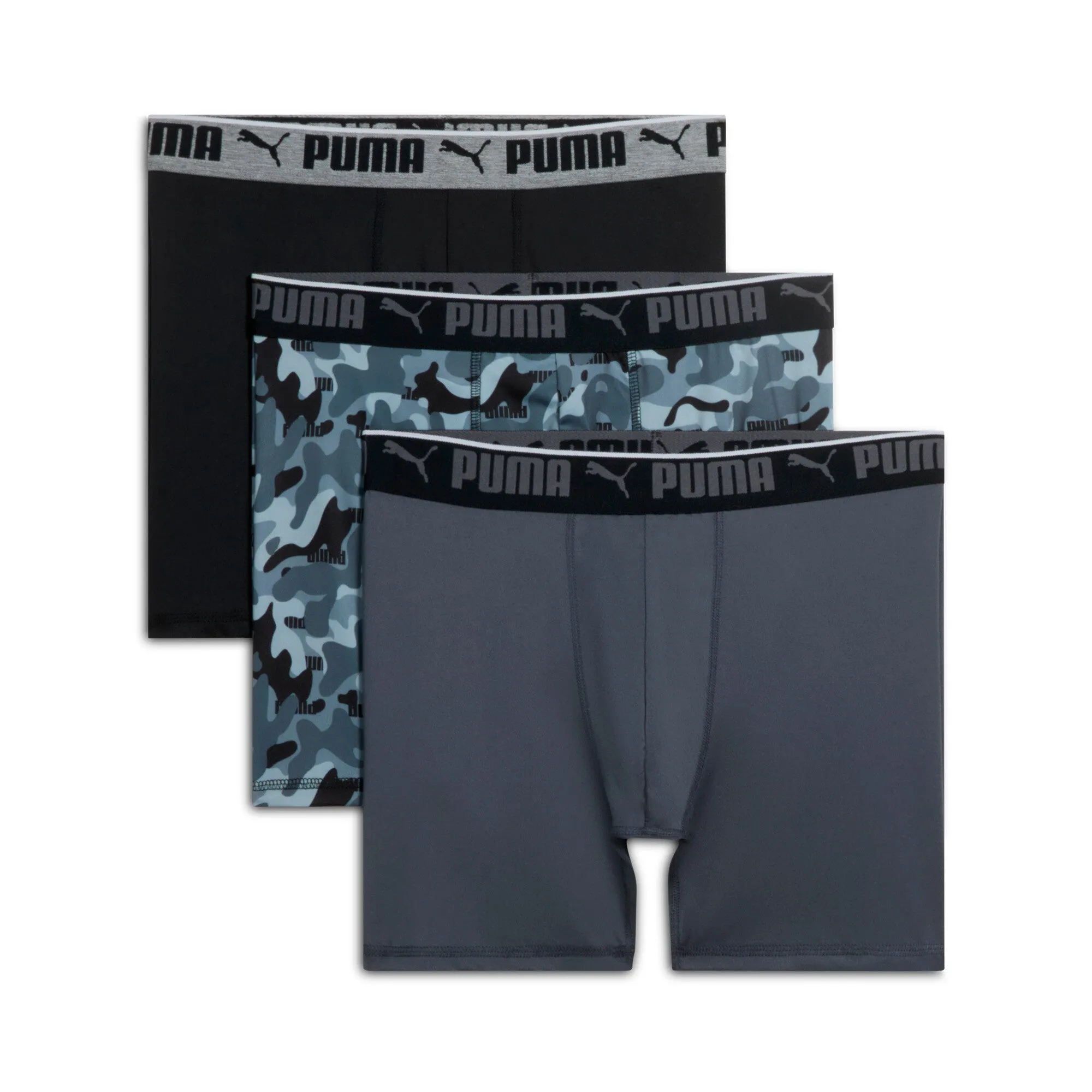 PUMA Herren Sportstyle Camo Boxershorts (3er Pack)