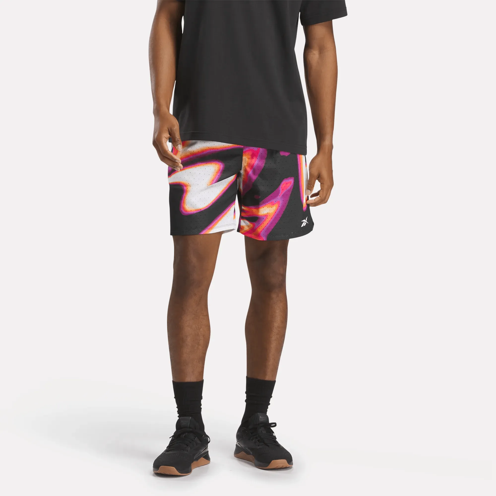 Reebok Bekleidung Herren Reebok Basketball Transition Short Aop