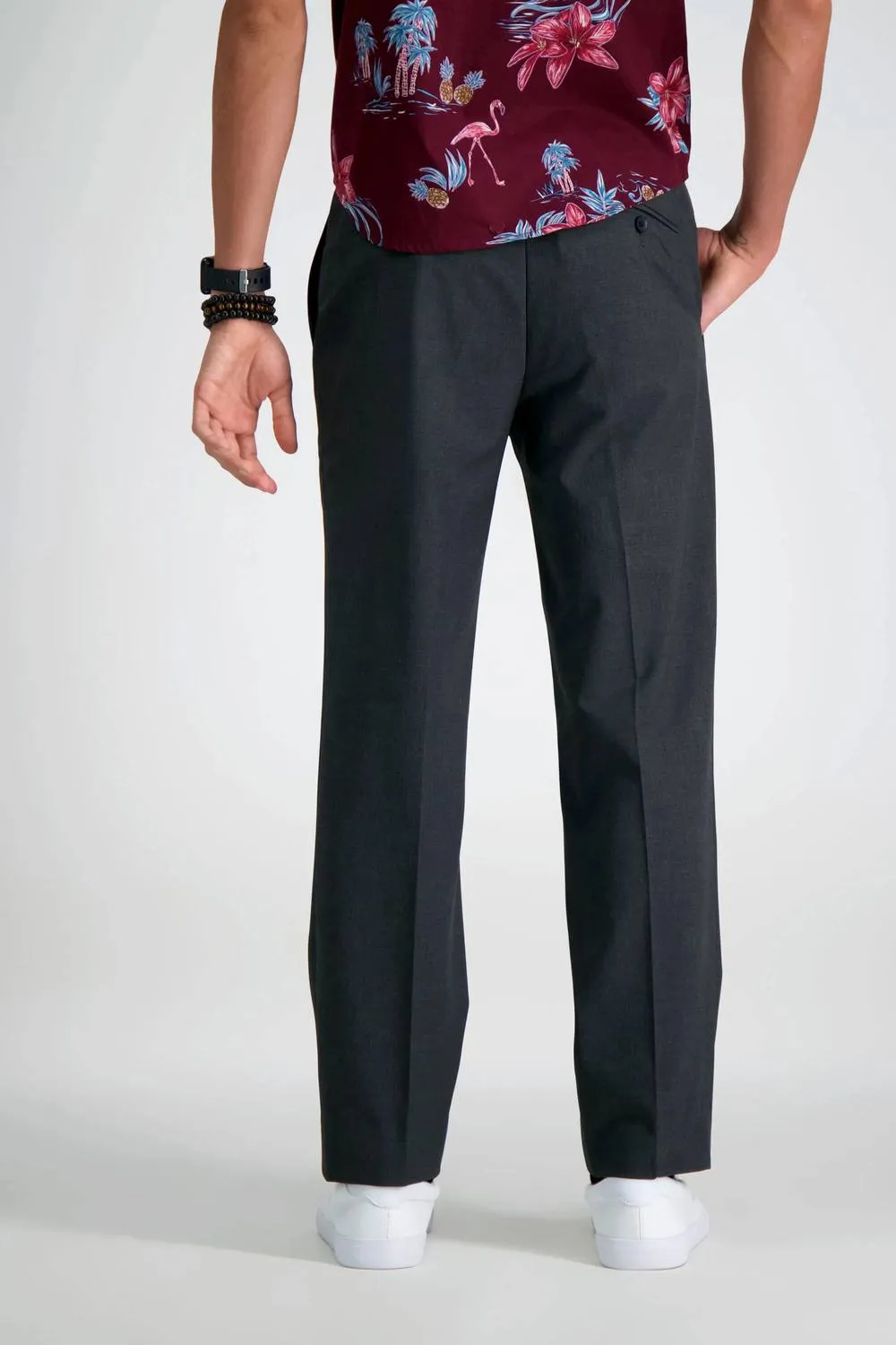 Slim Fit Anzughose in Grau Meliert