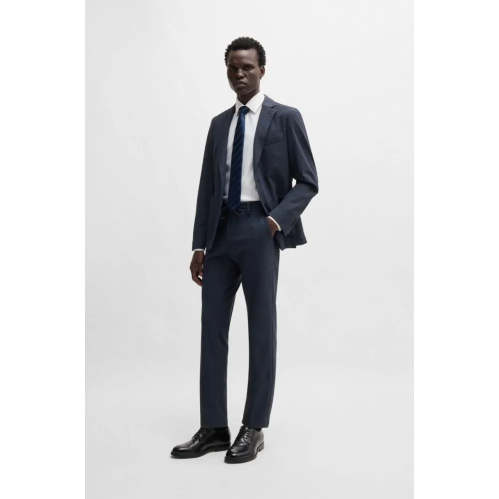 Slim-Fit-Hose aus mikrogeprägtem Performance-Stretch-Stoff