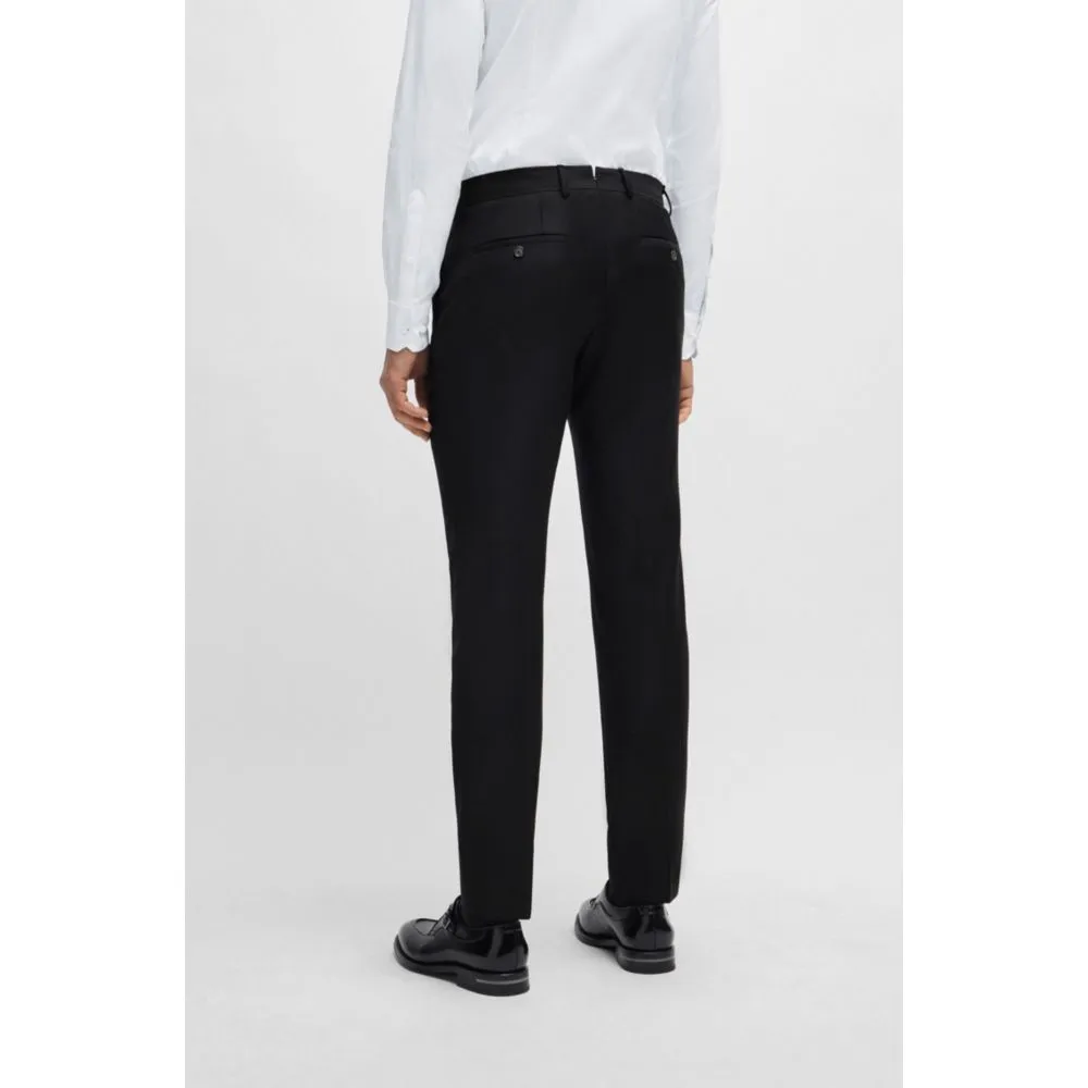 Slim-fit Hose aus reiner Wolle mit Stretch