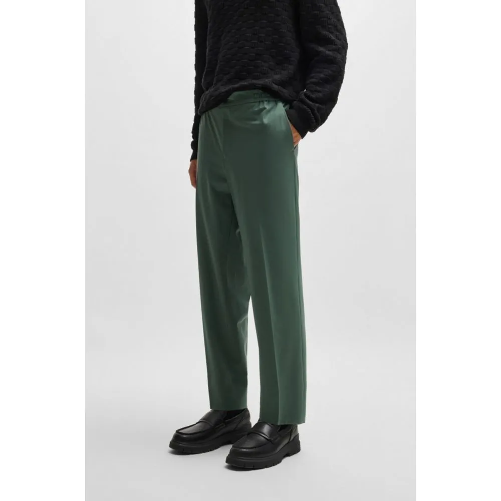 Slim-Fit-Hose in Wollpopeline