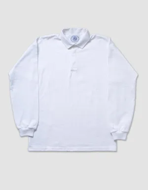 UNIFARBIERTES RUGBYSHIRT - WEIß
