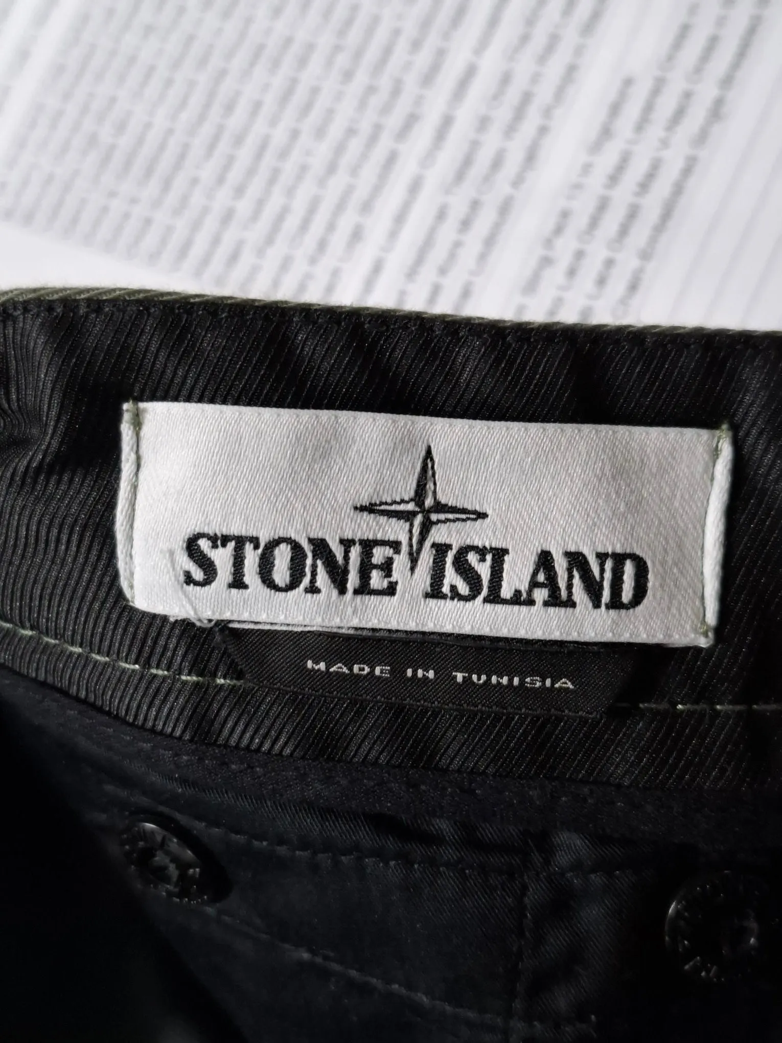 Stone Island Patch Logo Hose in Grün aus Baumwolle
