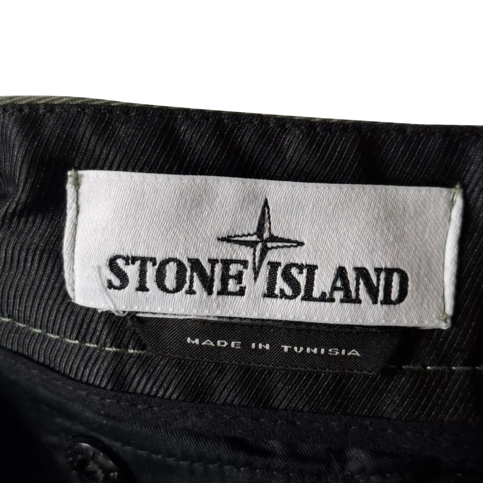 Stone Island Patch Logo Hose in Grün aus Baumwolle