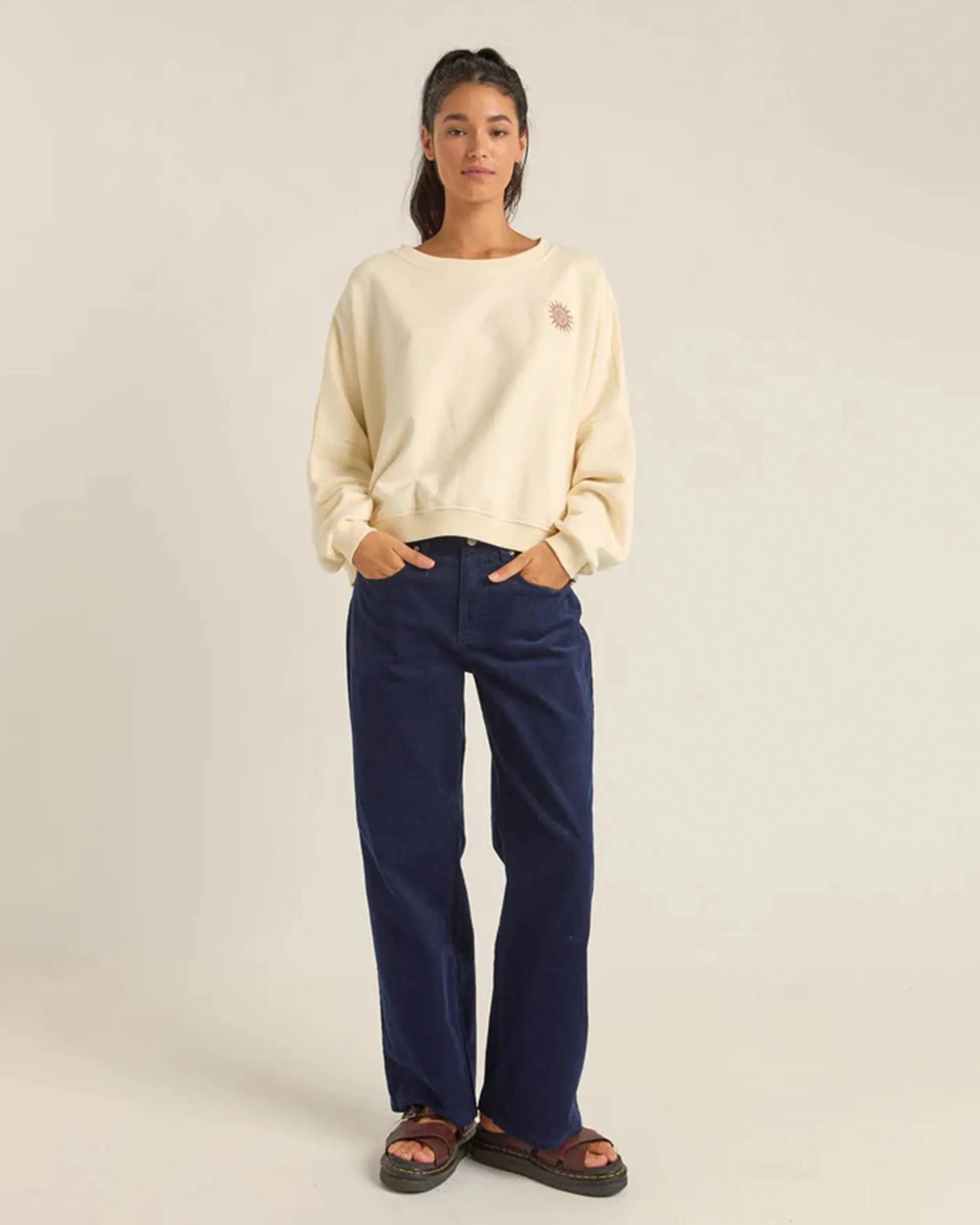 Sonnenverblasster lässiger Fleece