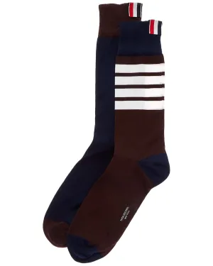 Thom Browne Fun Mix Jersey Socken bis zur Mitte der Wade