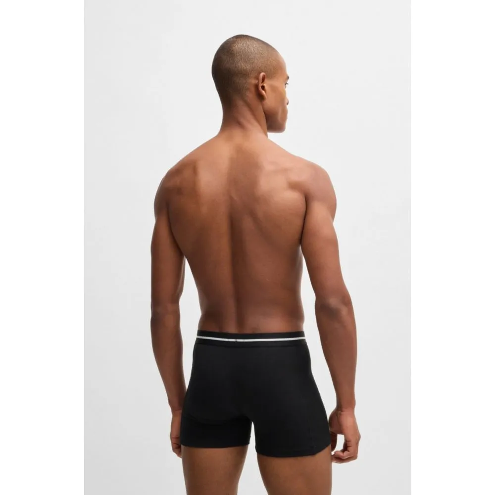 Dreierpack Stretch-Baumwoll-Boxershorts mit Logo