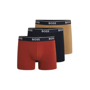 Dreierpack dehnbare Baumwoll-Boxershorts