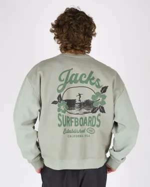 Tip Toe Heavyweight Crewneck - Salbei