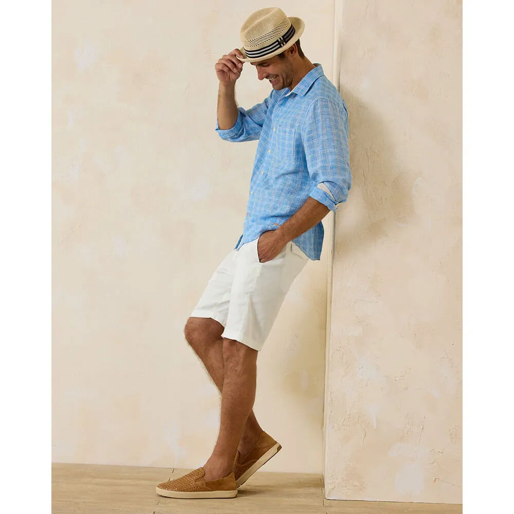 Tommy Bahama 10-Zoll Strand-Bundfaltenhose aus Leinen - Continental Herren Tommy Bahama