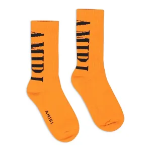 VERTICAL CORE LOGO SOCK Orangefarbene Socken
