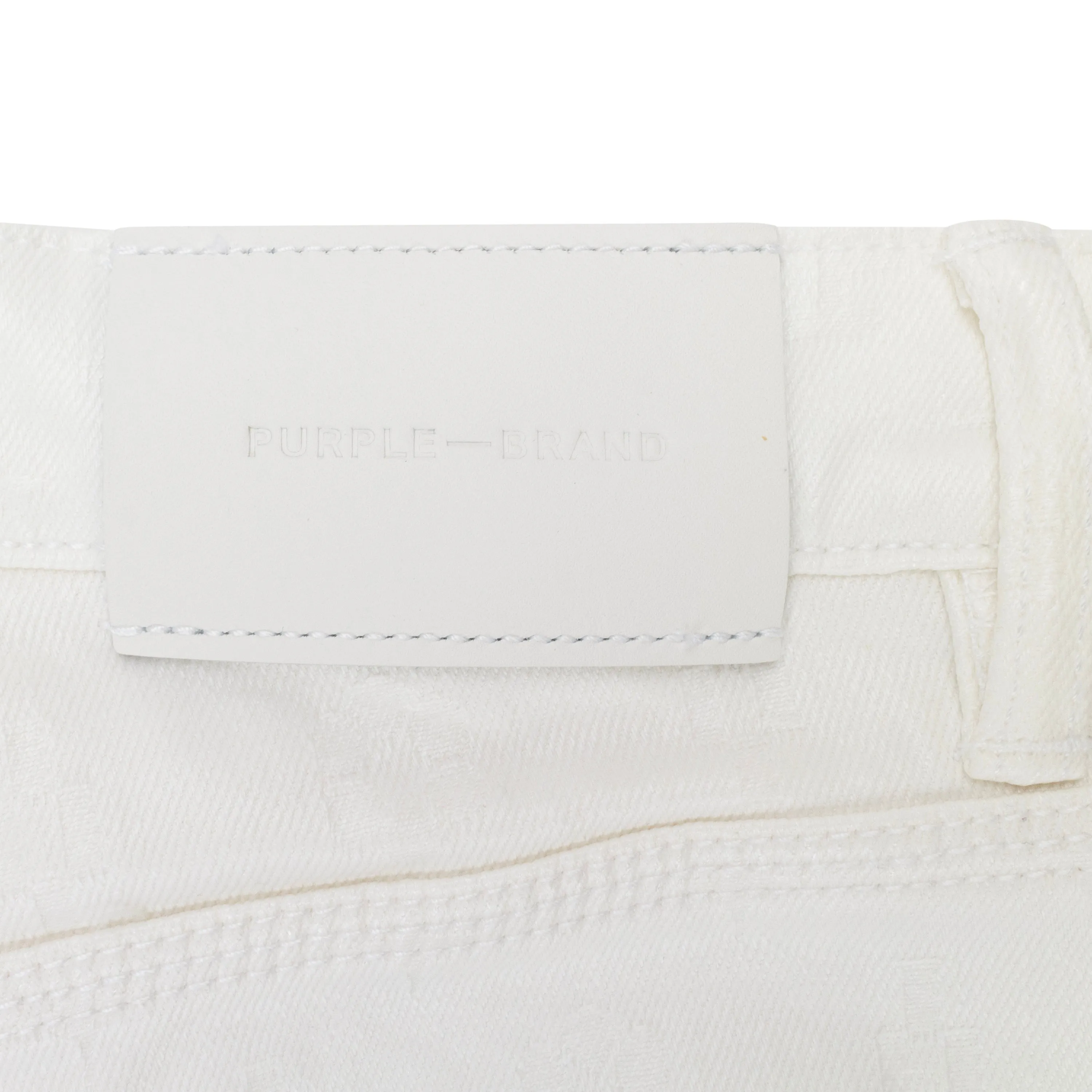 WEIßE FILM-MONOGRAMM-JACQUARD Weiße SKINNY JEANS