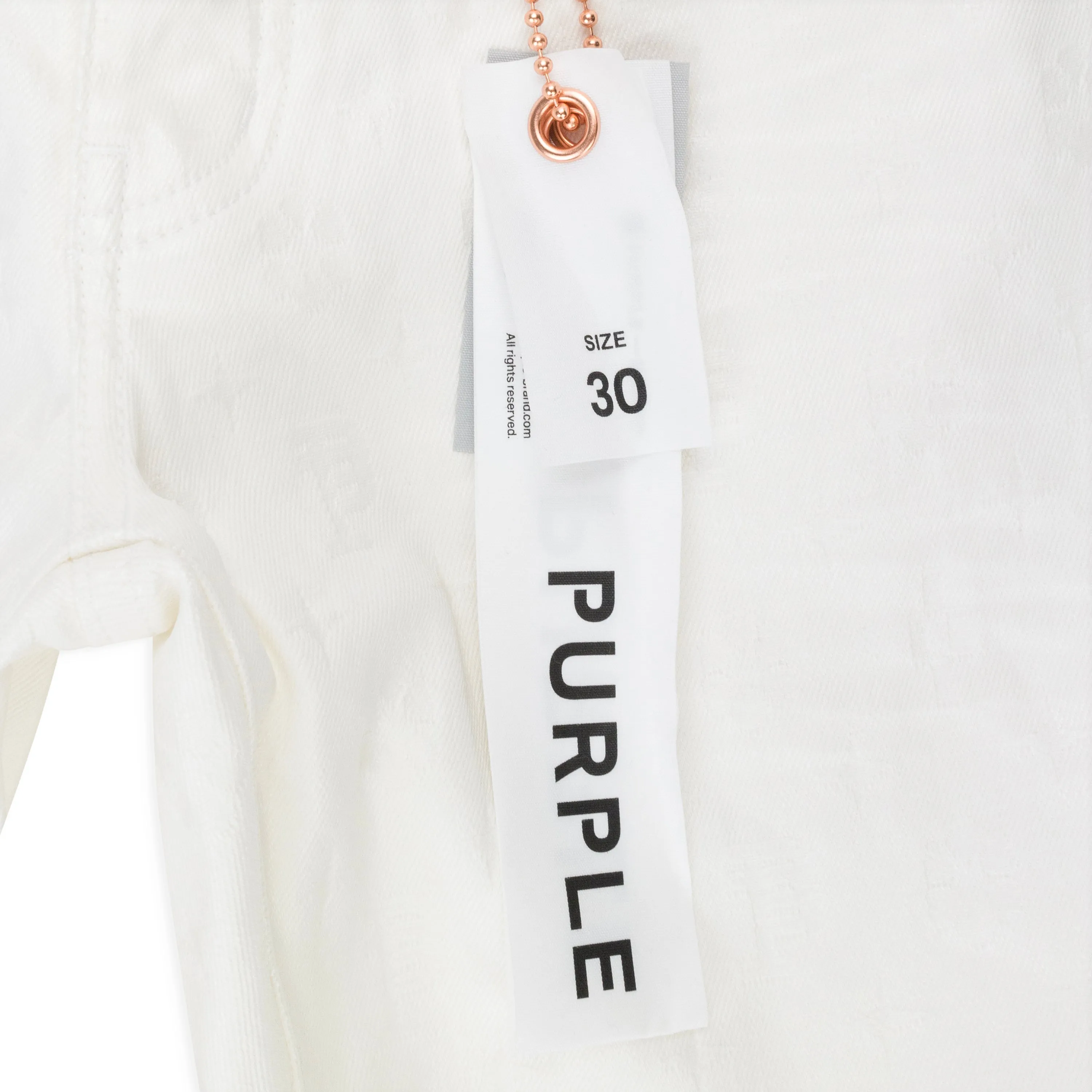 WEIßE FILM-MONOGRAMM-JACQUARD Weiße SKINNY JEANS