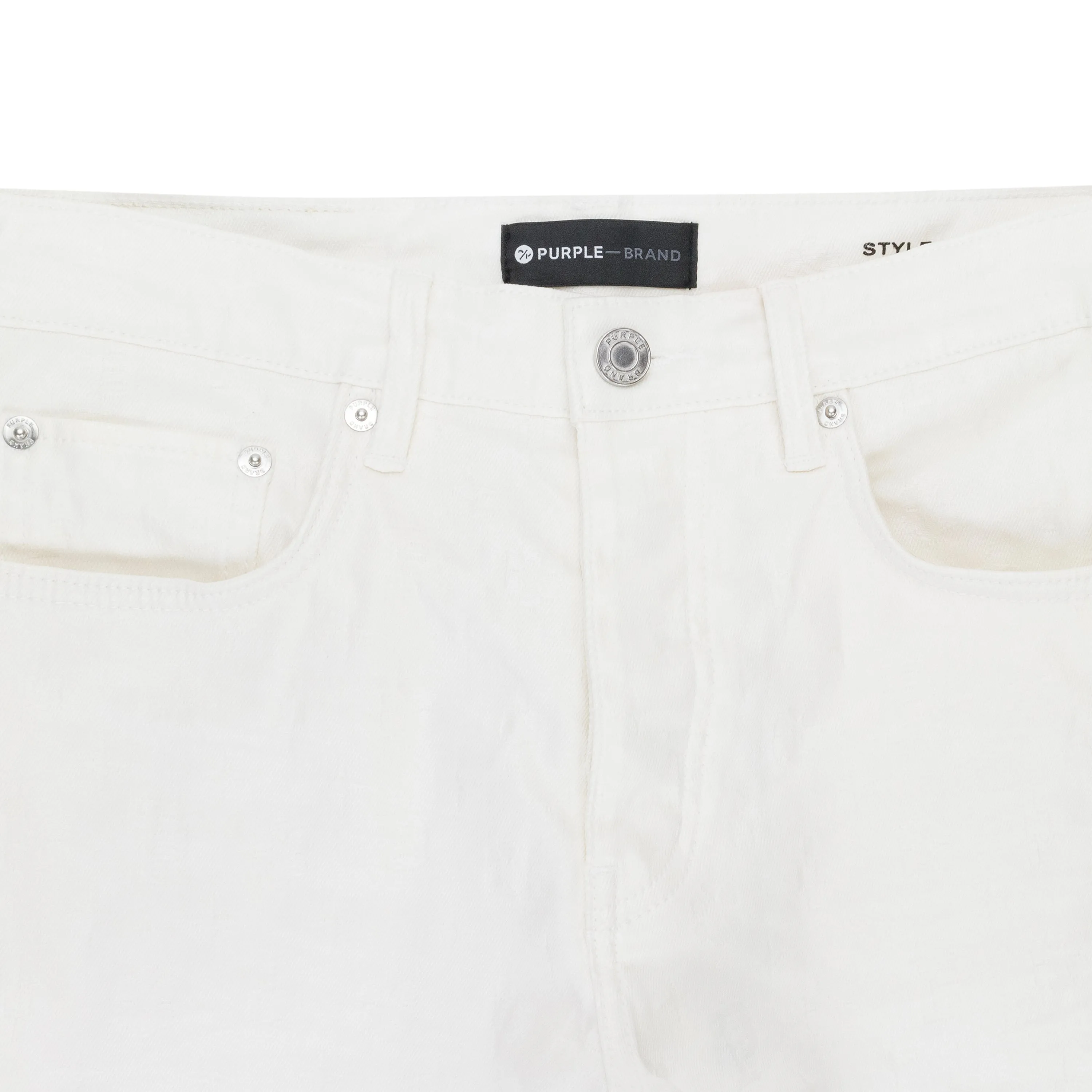 WEIßE FILM-MONOGRAMM-JACQUARD Weiße SKINNY JEANS