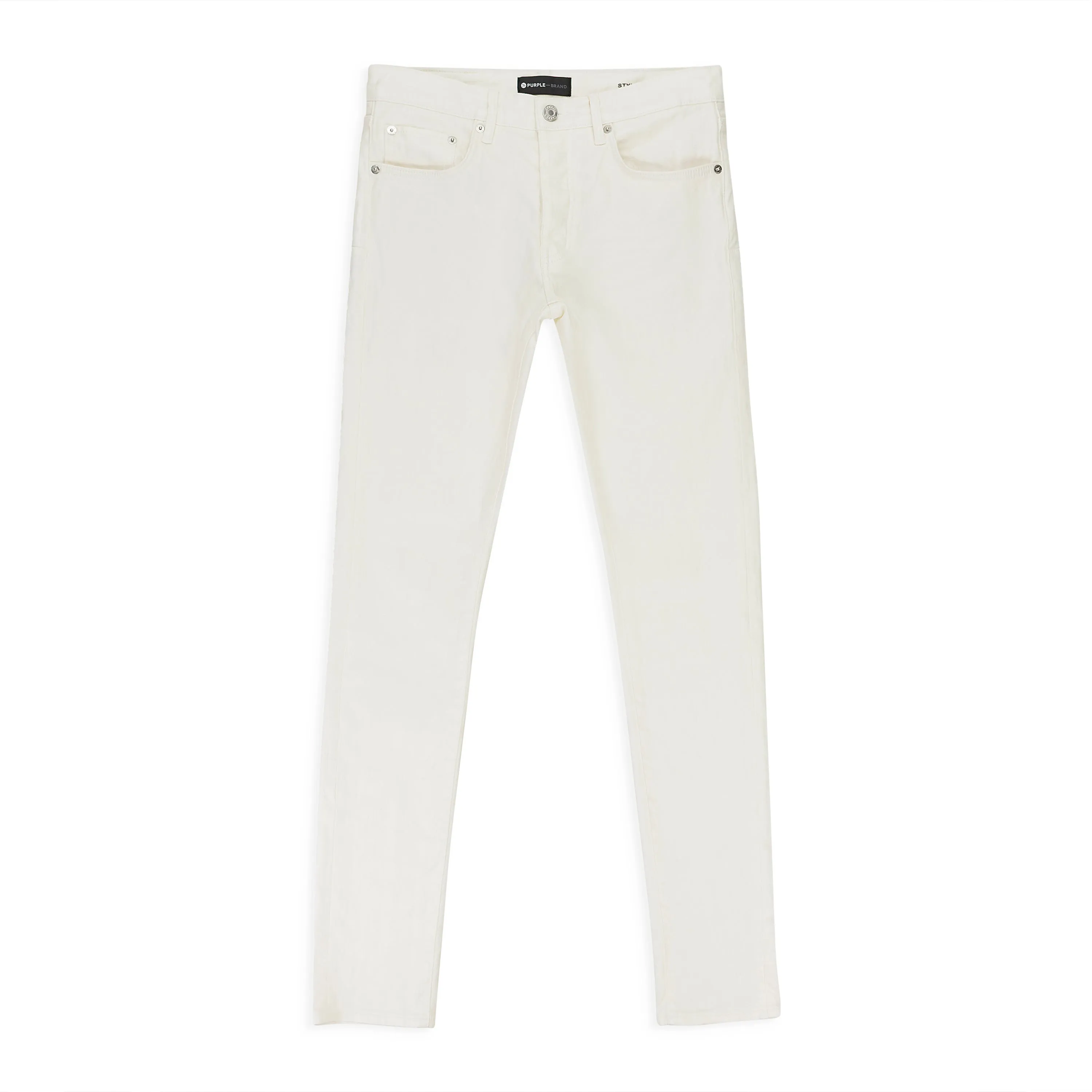 WEIßE FILM-MONOGRAMM-JACQUARD Weiße SKINNY JEANS