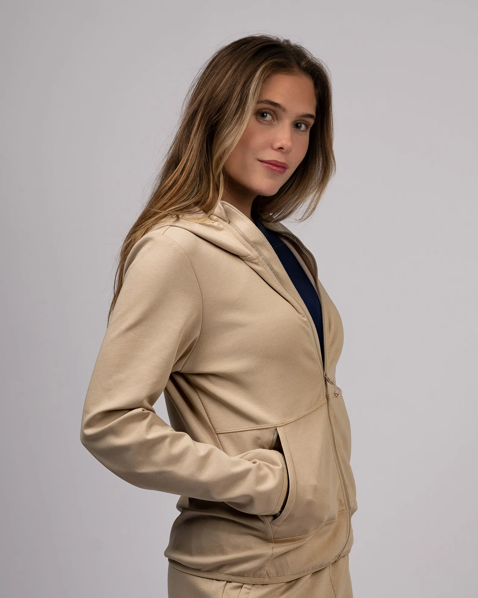 Nina Damen-Zip-Up-Hoodie