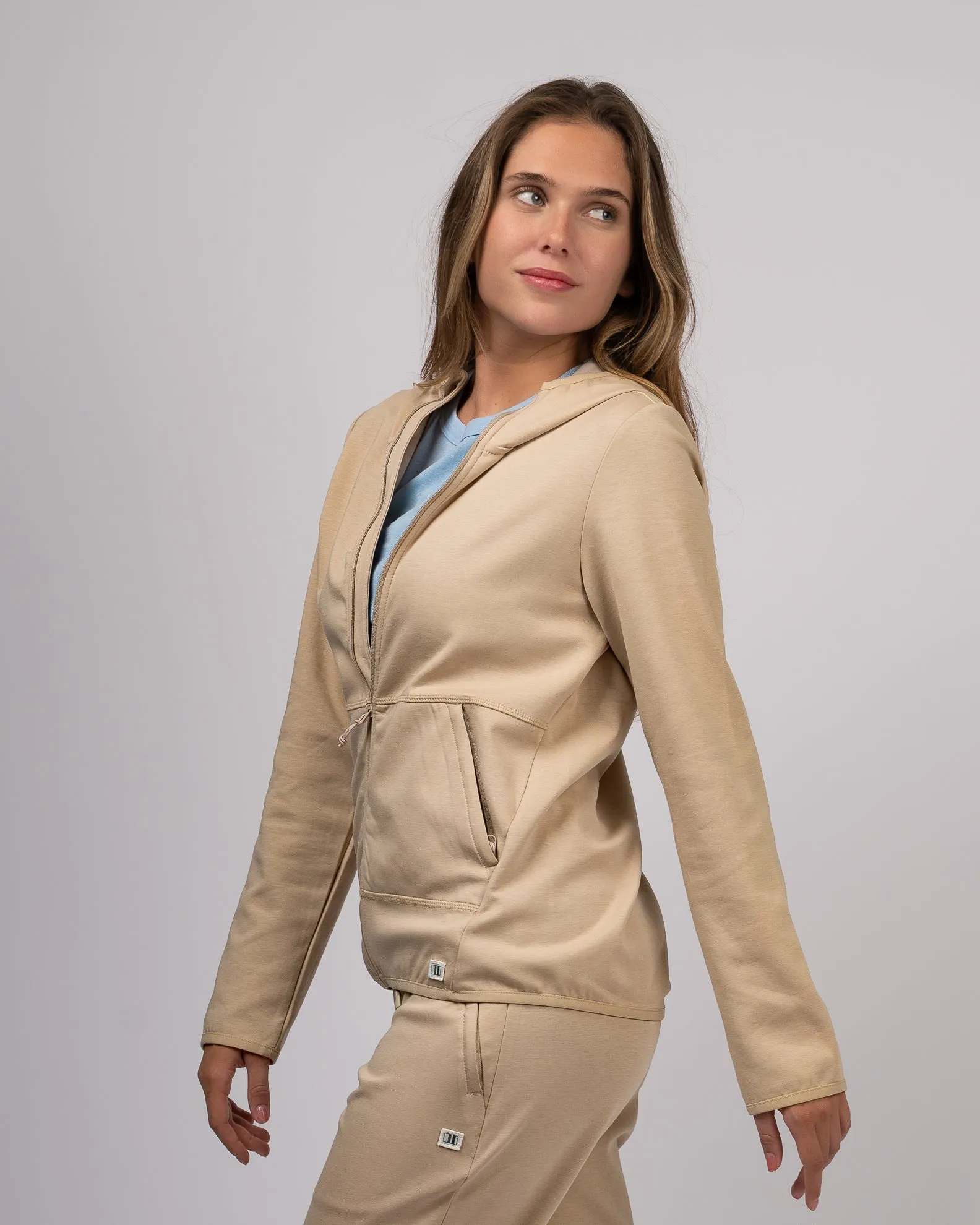 Nina Damen-Zip-Up-Hoodie